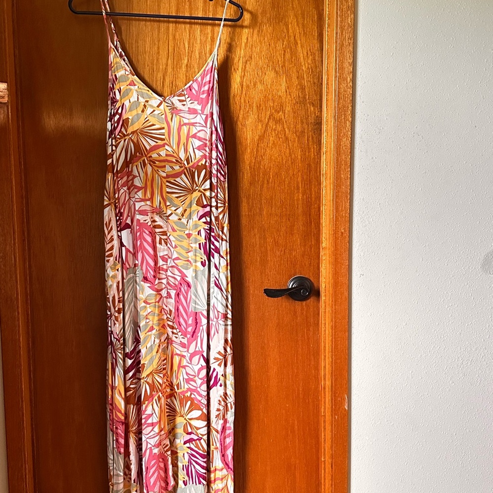 Mahina Made Tropical Aloha Wear Print Maxi Dress